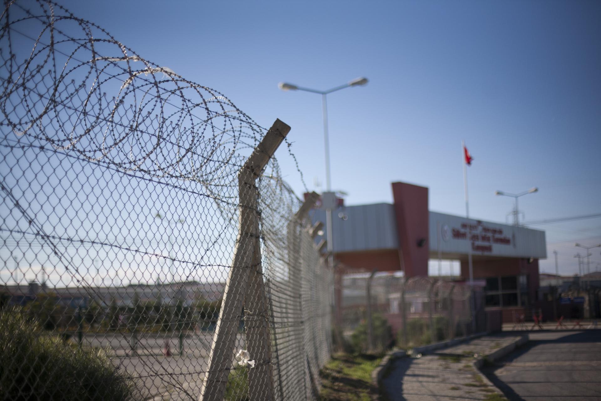 Entrance to Silivri Prison outside of Istanbul, where thousands of political prisoners are held. 