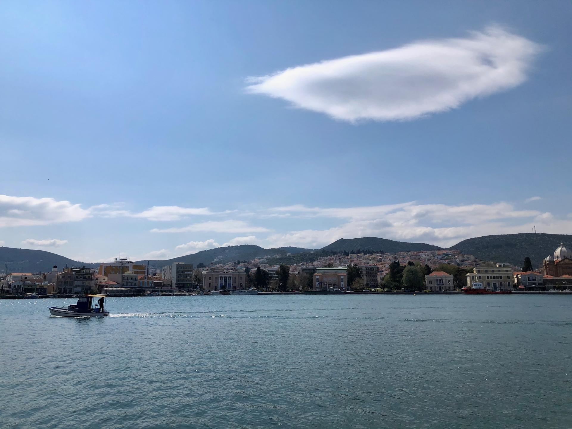 The port of Mytilene on Lesbos