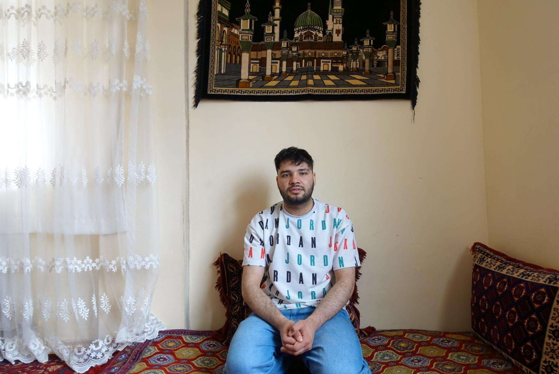 Shapoor, a 22-year-old Afghan living in Istanbul. 