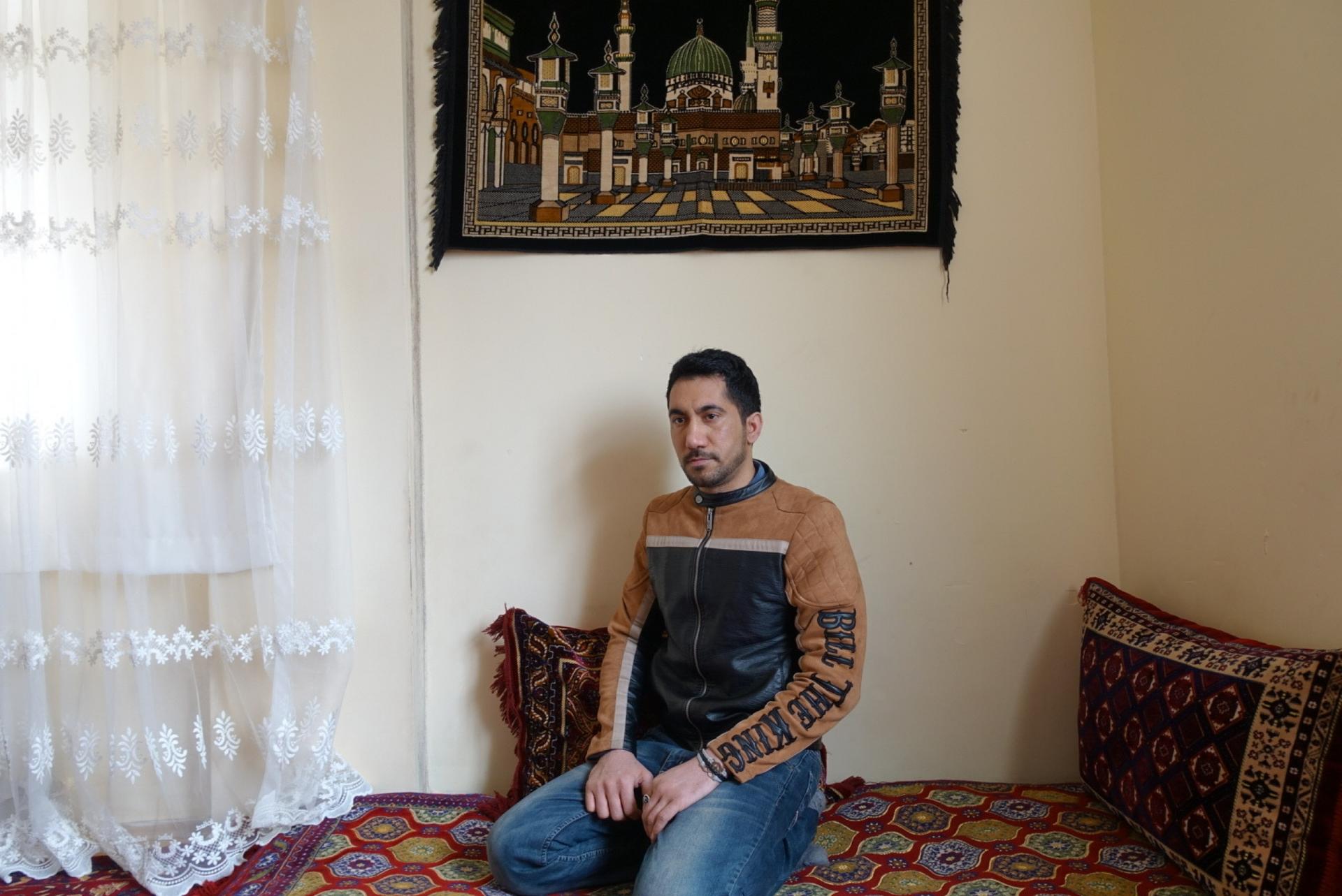 Jamil, 25, worked as a tailor in Afghanistan. But the Taliban threatened him because he made clothes for women as well as men.