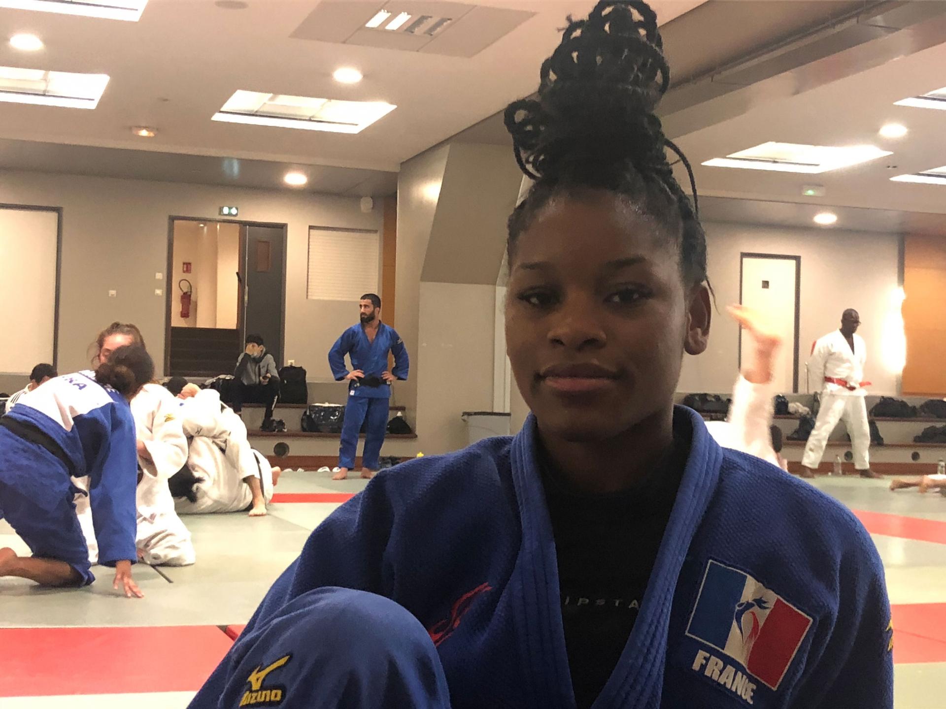 Kaila Issoufi, 21, practices judo. 