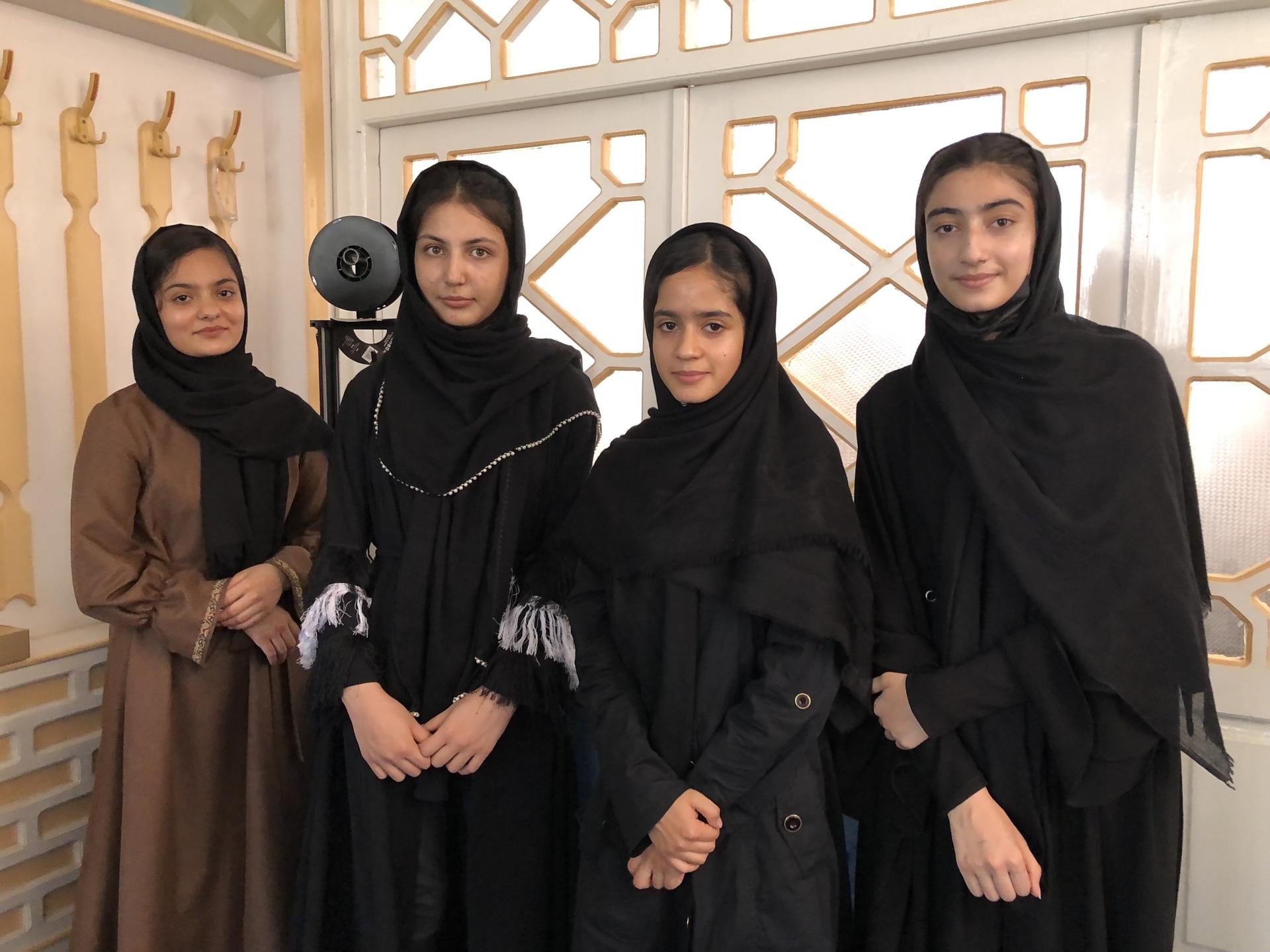 Some members of the Afghan Girls Robotics Team in Herat, Afghanistan.