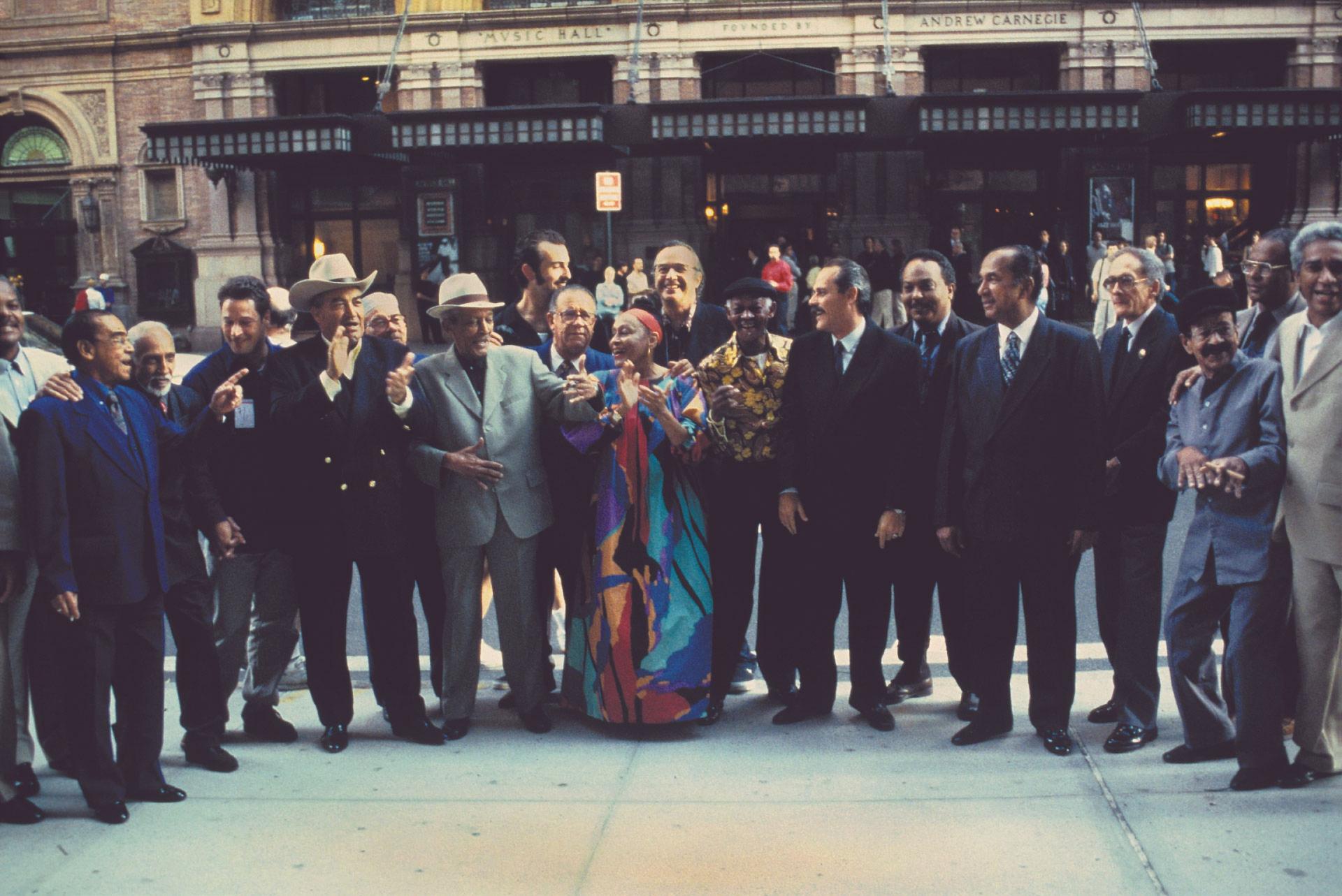 Buena Vista Social Club performs at Carnegie Hall in New York City, New York. 