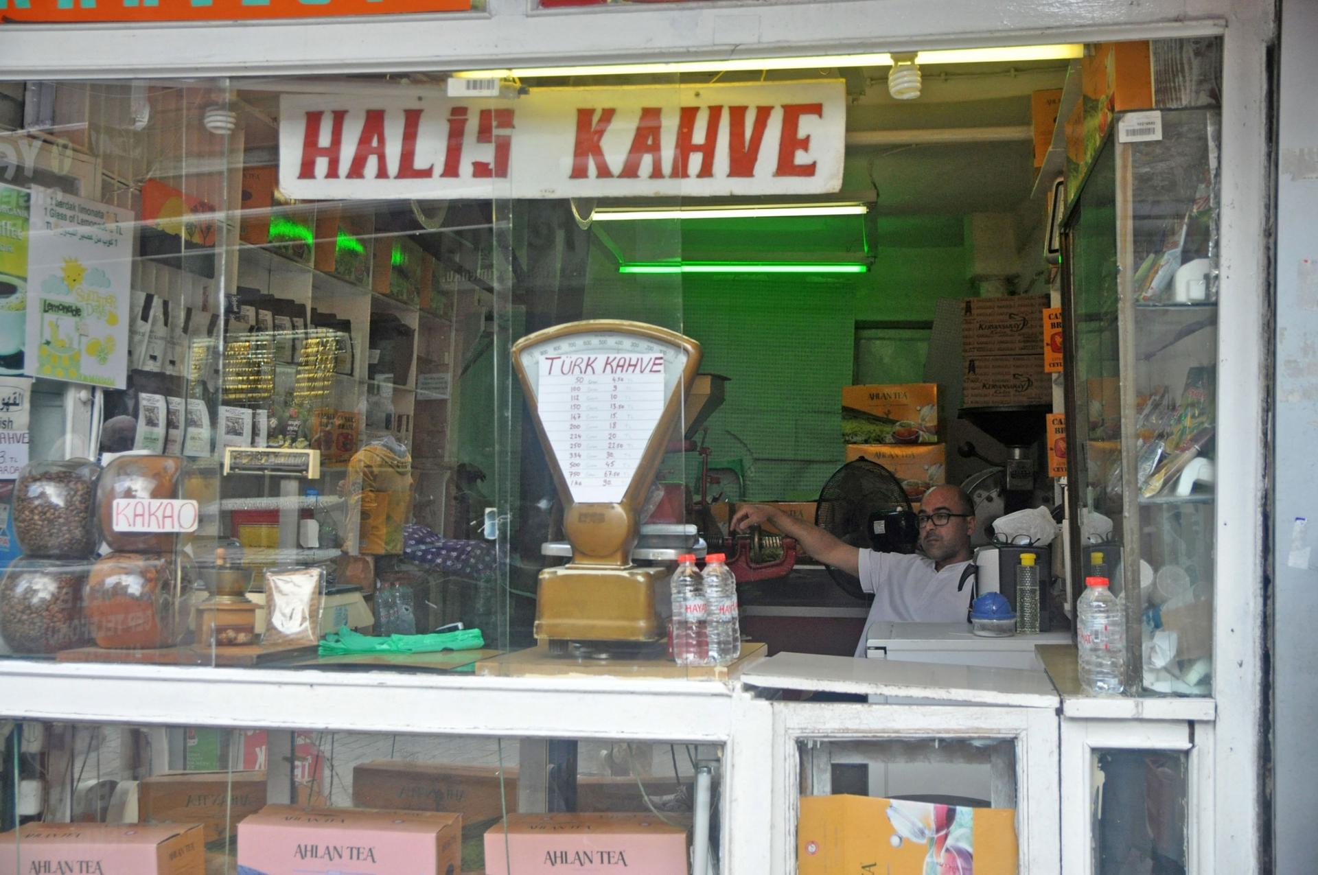 A Turkish coffee shop in a largely Syrian neighborhood of Istanbul. 