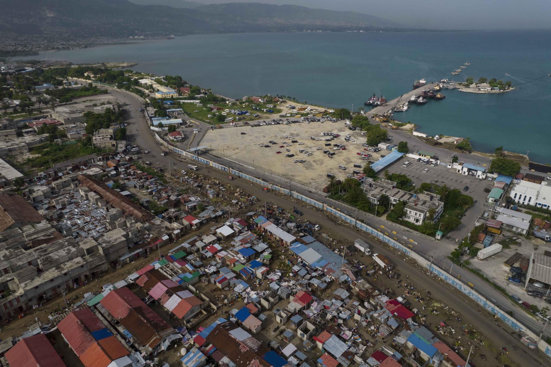 The Croix des Bossales market, translated from Creole to the Slaves Market, a gang-controlled area, is located in the port district of La Saline in Port-au-Prince, Haiti, on Oct. 4, 2021. Gangs control up to 40% of Port-au-Prince, a city of more than 2.8 