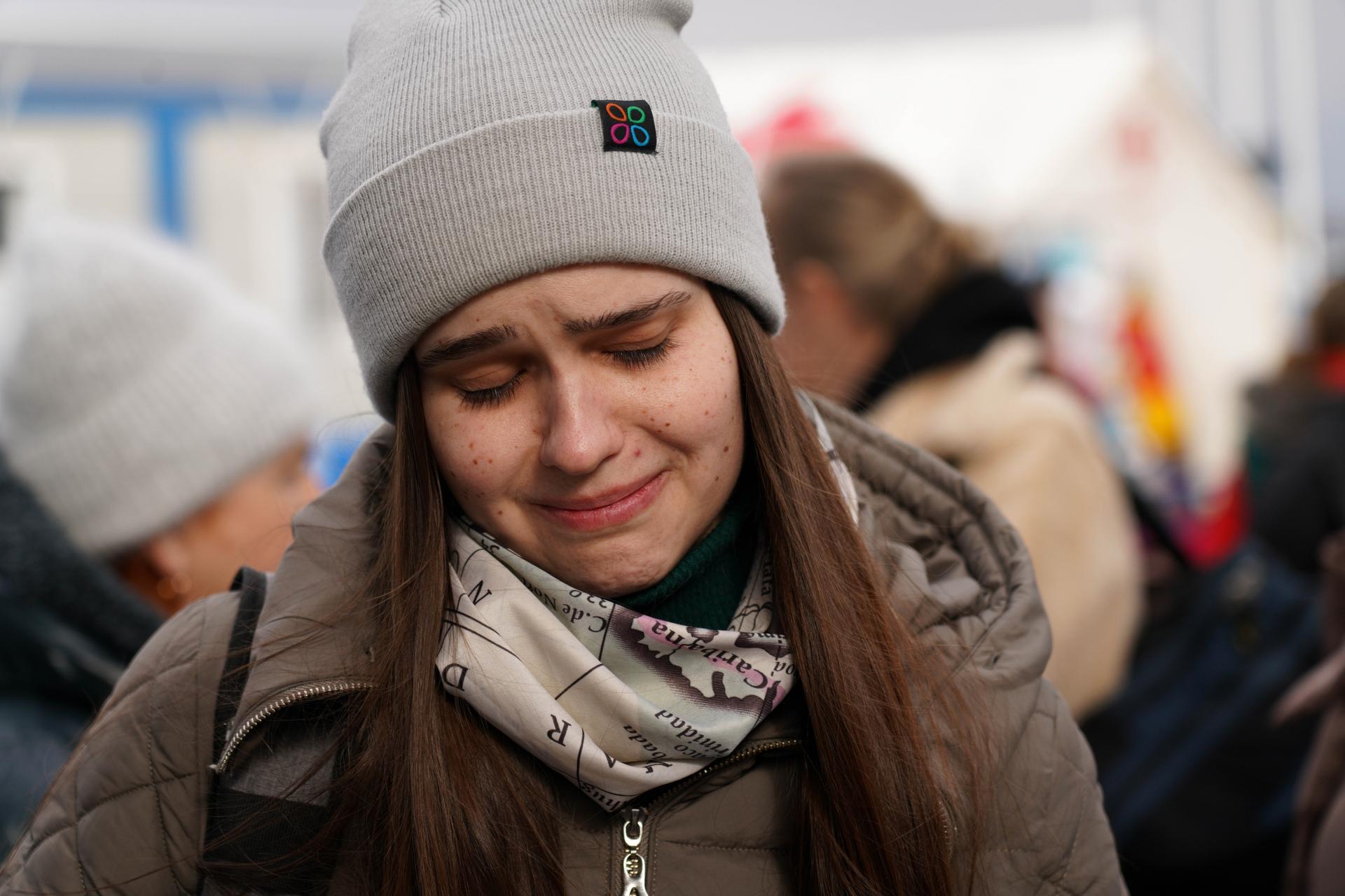 Anna, a Ukrainian refugee who has just arrived in Isaccea, on Romania’s southern border, said that she feels let down by the international community.