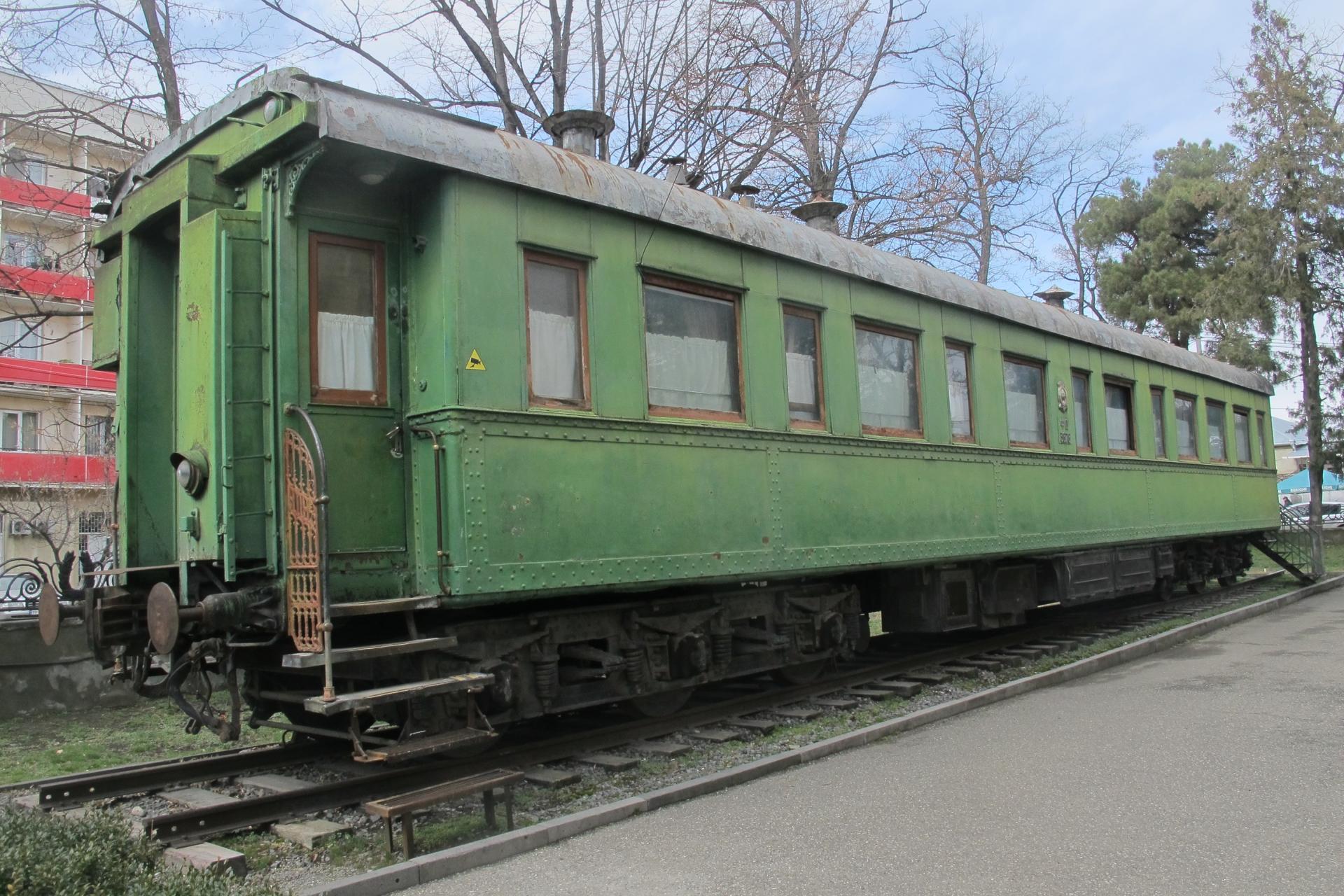 Josef Stalin’s private railcar stands outside a museum dedicated to the former Soviet leader in his hometown of Gori, Georgia. 