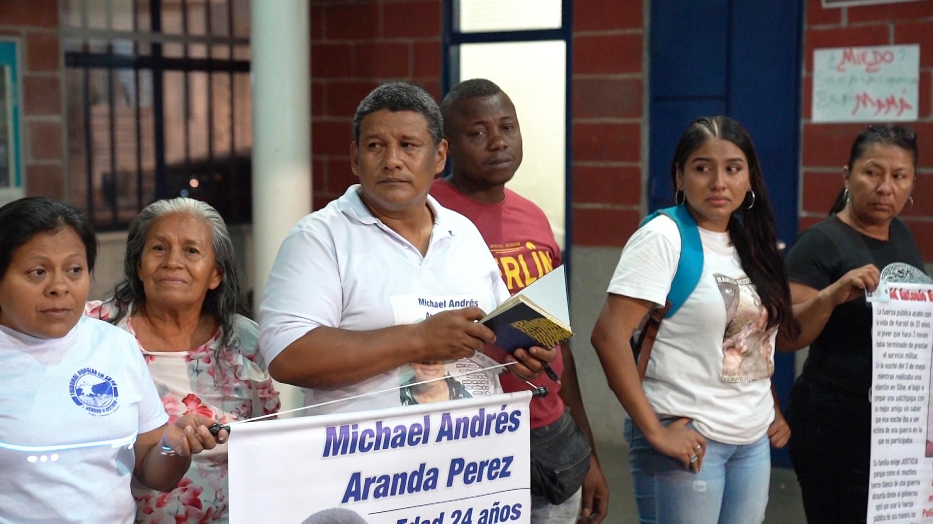 Abelardo Aranda attends the inauguration of the Siloe People's tribunal in Cali