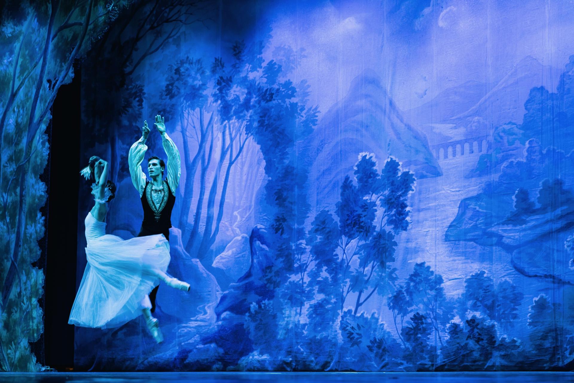 Ilona Kravchenko and Jan Vana perform in “Giselle” with the Ukrainian Classical Ballet in Bucharest, Romania.