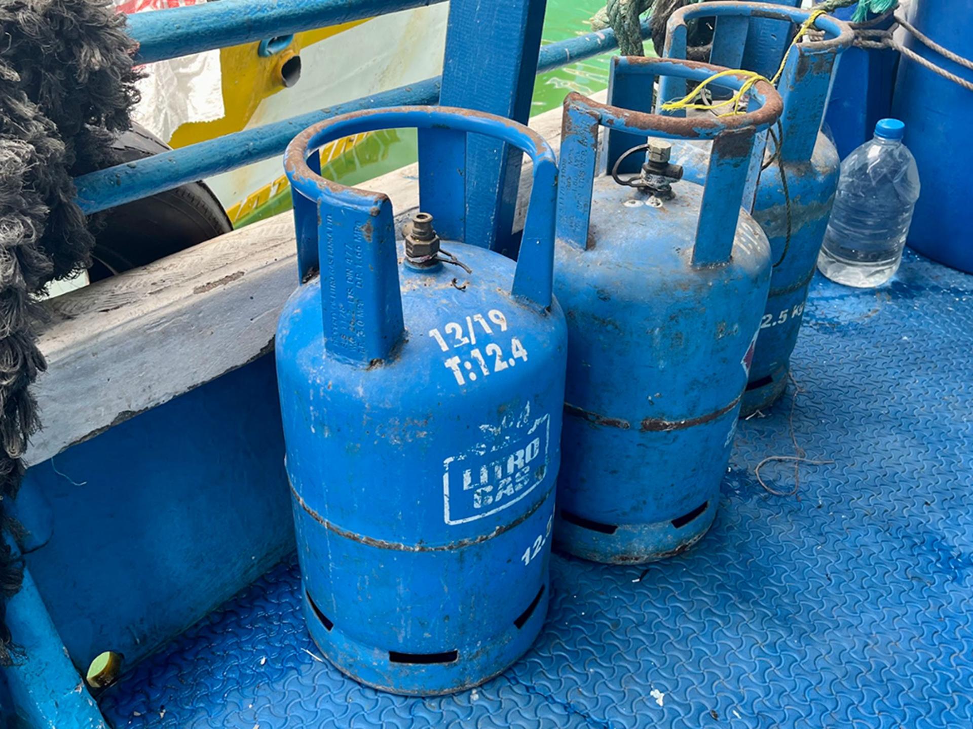 Boat captain Saman Indica fears cooking gas, also in short supply in Sri Lanka, could be a target for thieves.