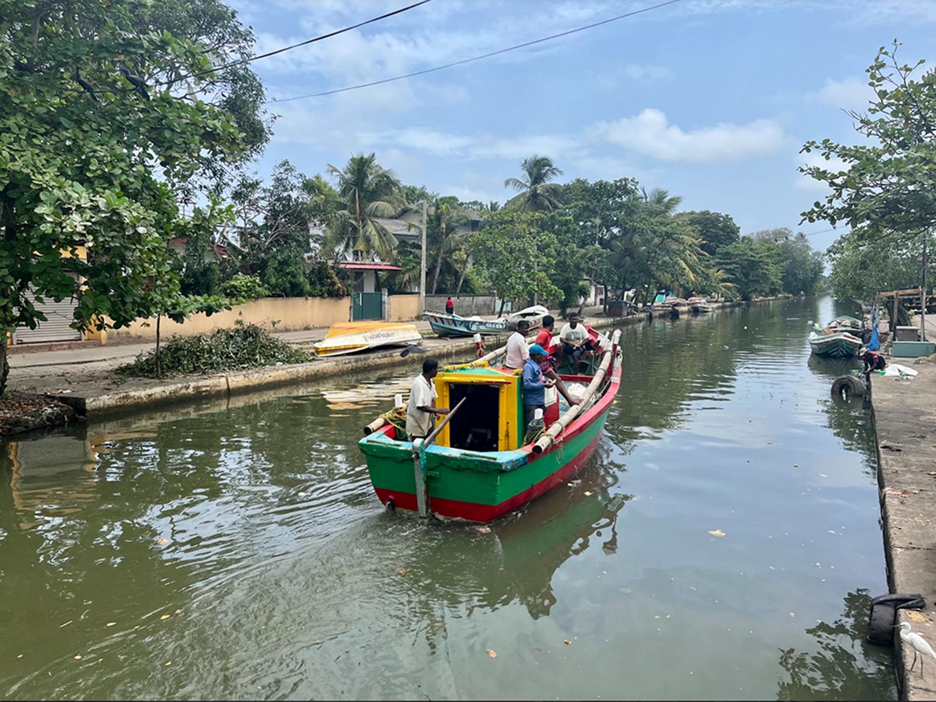 Fewer boats travel the canal, selling their catch to vendors in Sri Lanka.