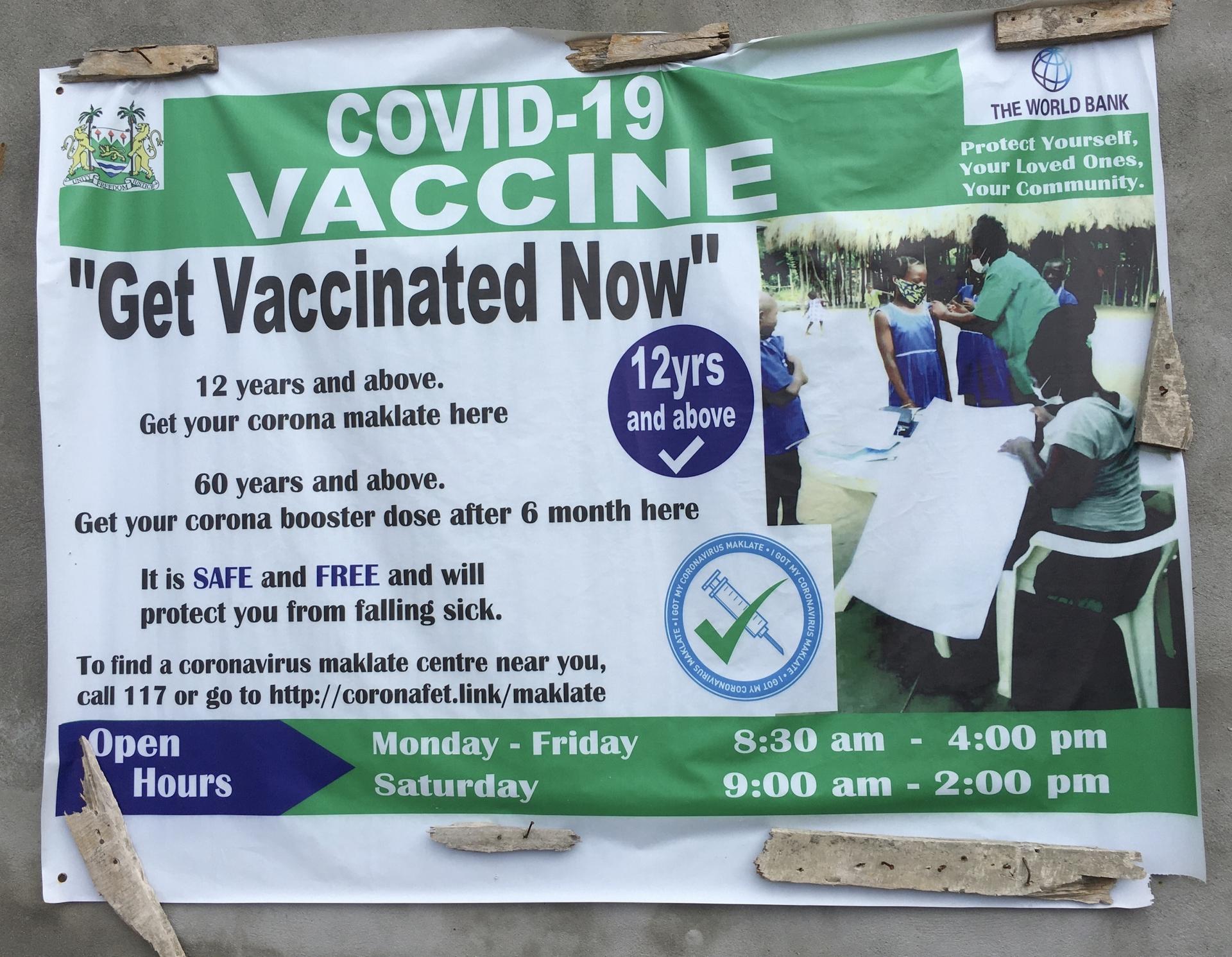 banner with vaccine info 