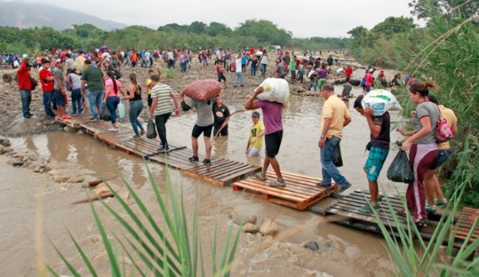 People have built hundreds of illegal pathways along the 1,400 hundred miles of border between Colombia and Venezuela.
