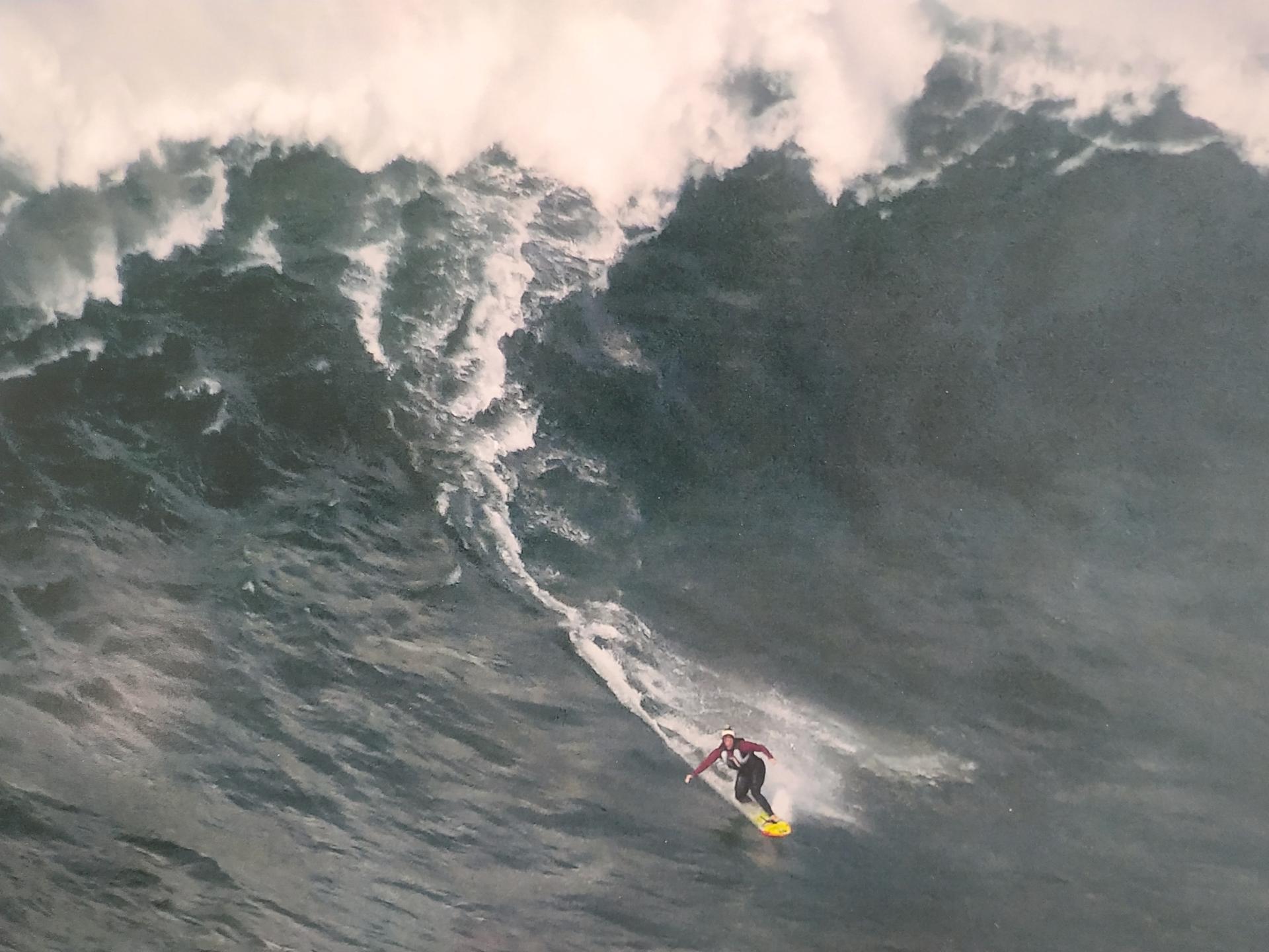 surfer on a big wave