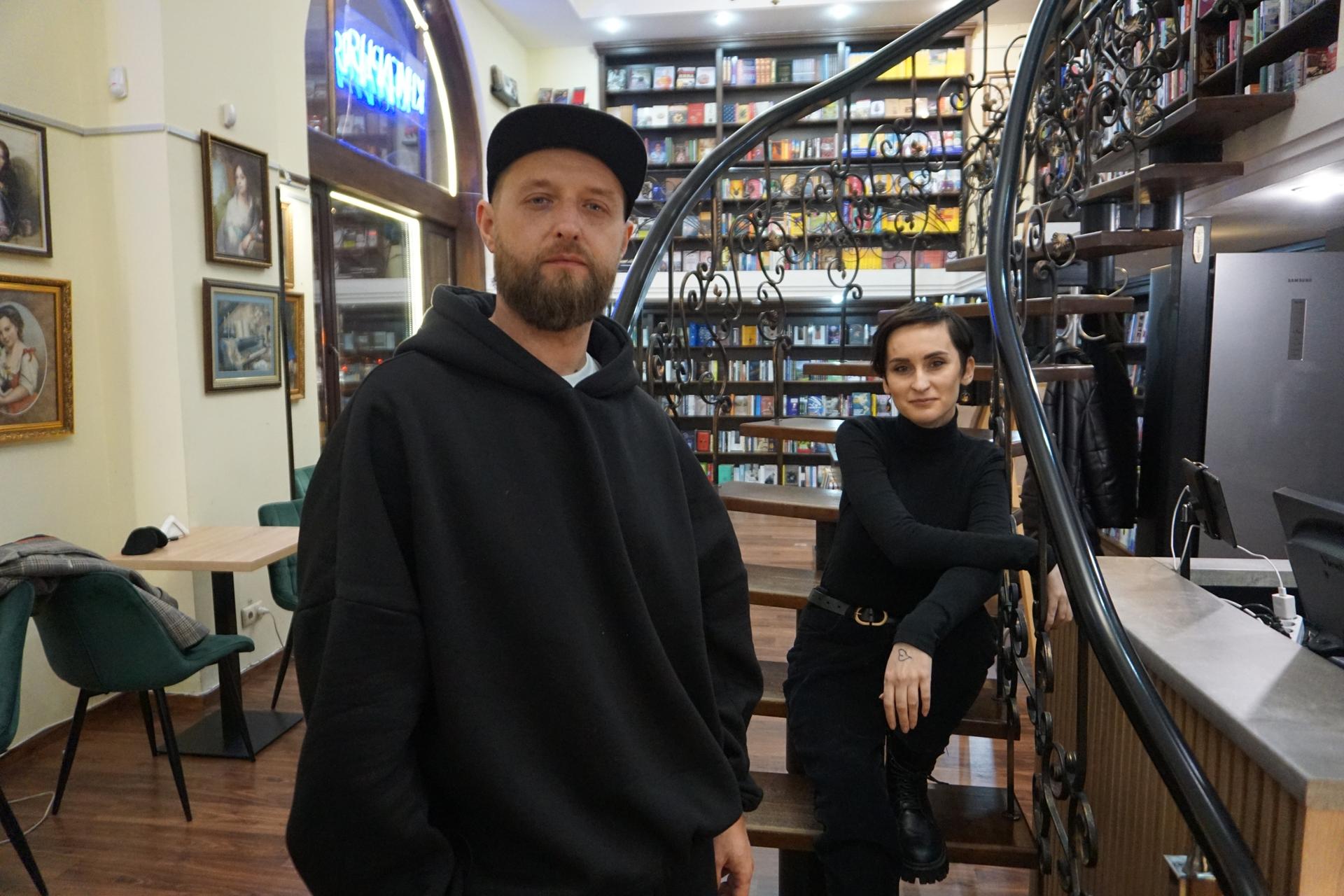Ukrainian musicians Taras Shevchenko and Kateryna Pavlenko.