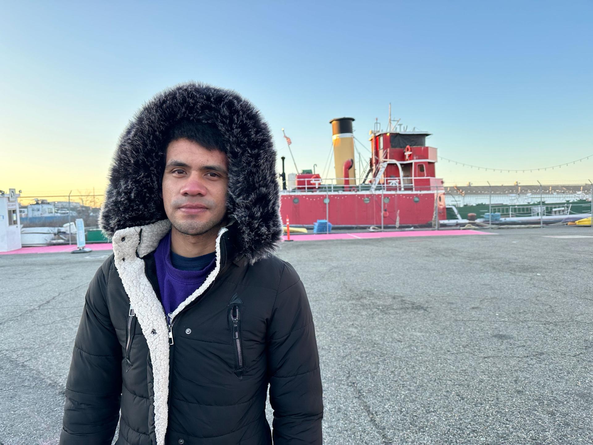 José Perez, 26, arrived in New York City last fall, but he left Venezuela four years ago. He first moved to Brazil, then Chile, Peru, Ecuador and came to the US looking for better opportunities.