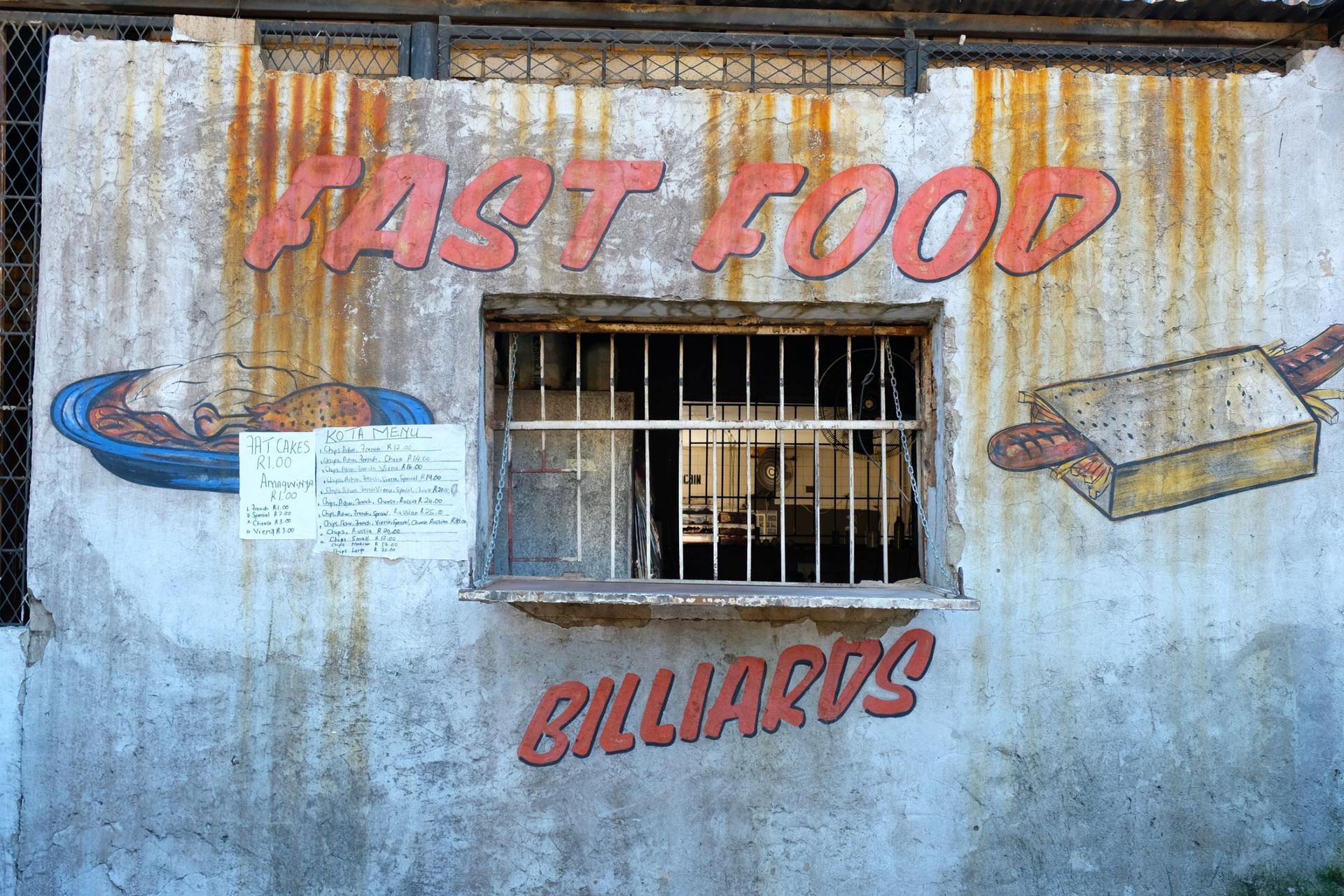 An eatery next door to Monster Kitchen Project in Soweto, South Africa.