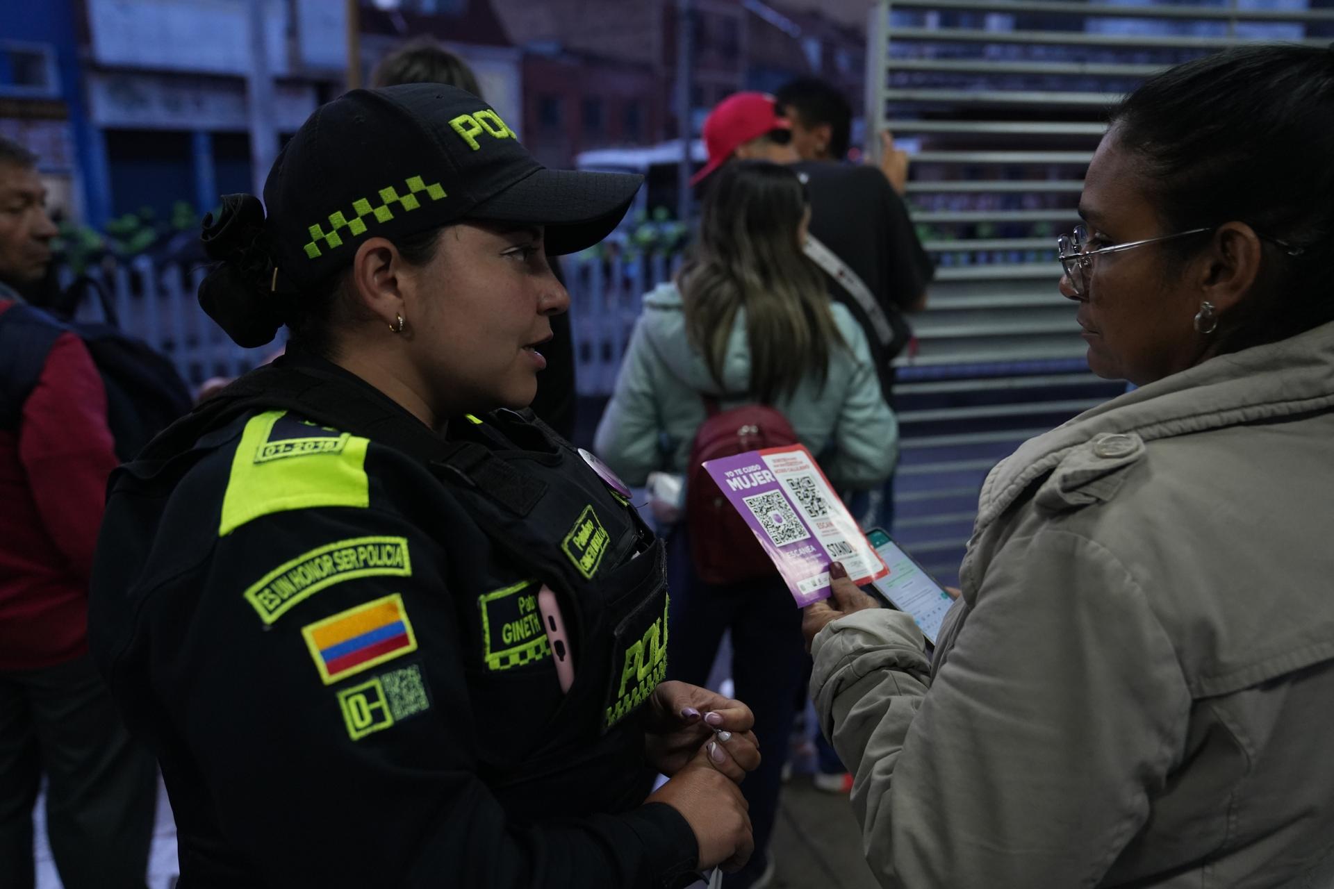 The Purple Patrol was created to tackle gender-based violence in Colombia's capital.