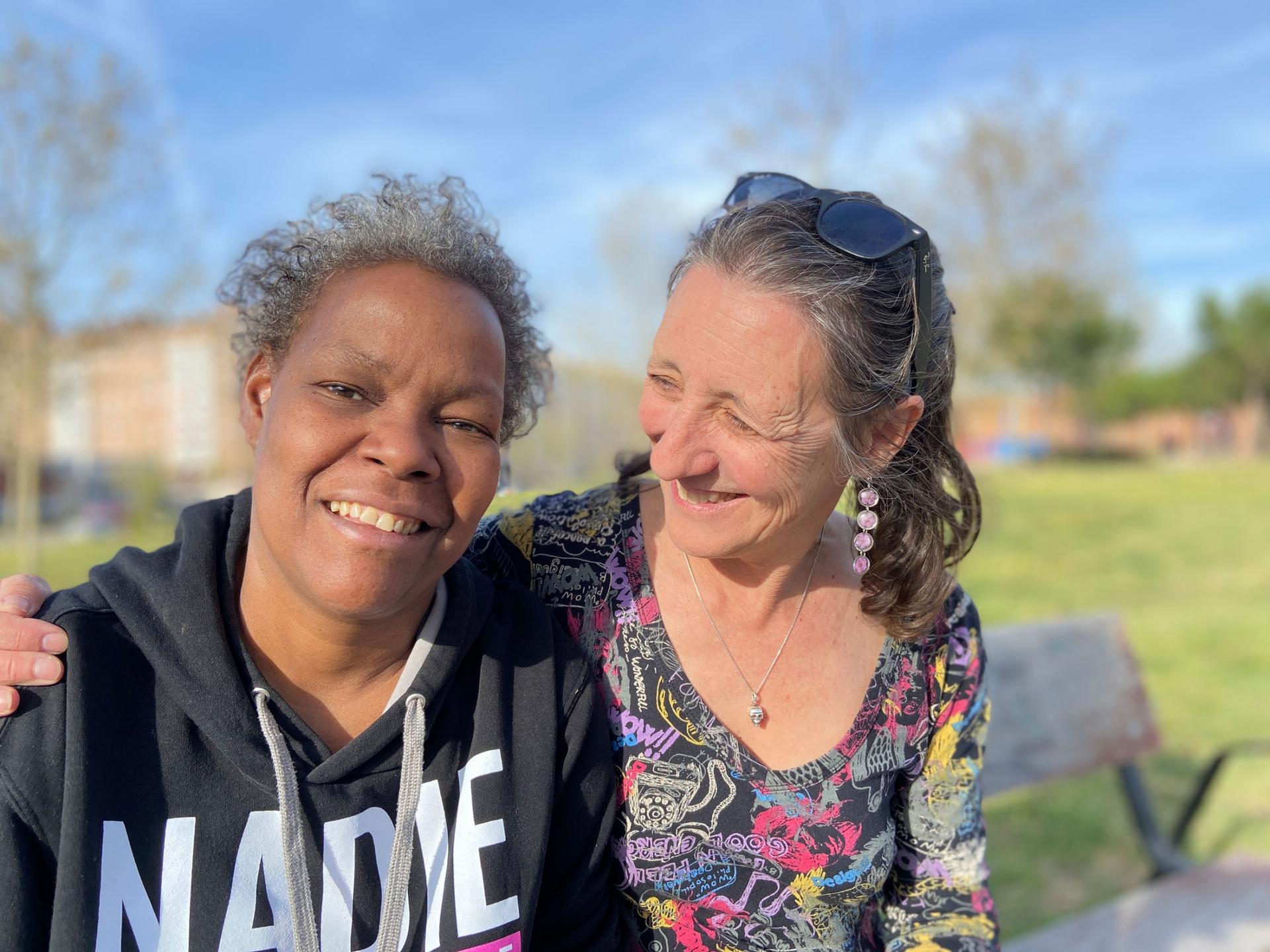 Vicky and hospice volunteer Soledad Gallego get together every few days to chat about life and, on occasion, death. Vicky has terminal cancer.