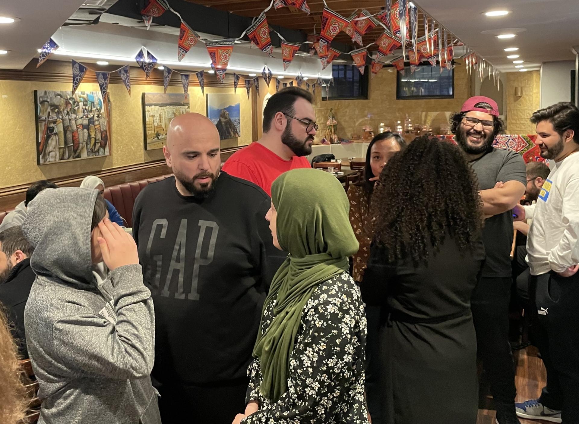The Bab al-Yemen restaurant offers a buffet option for customers during the Muslim holy month of Ramadan, Boston, Apr. 12, 2023.