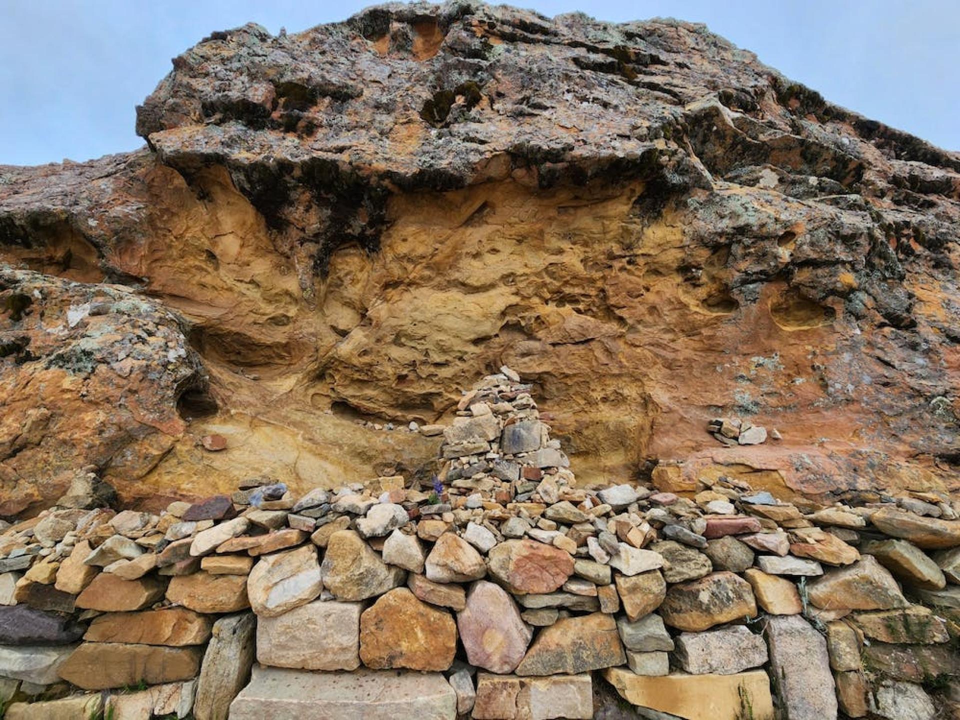 Sacred rocks piled up in Bolivia