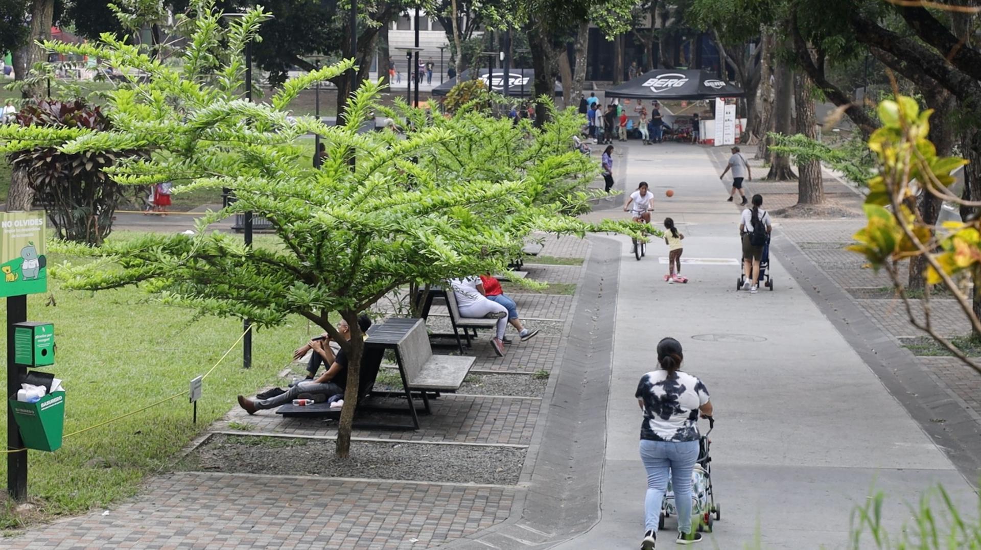 Cuscatlan Park is a lush green oasis near downtown San Salvador.