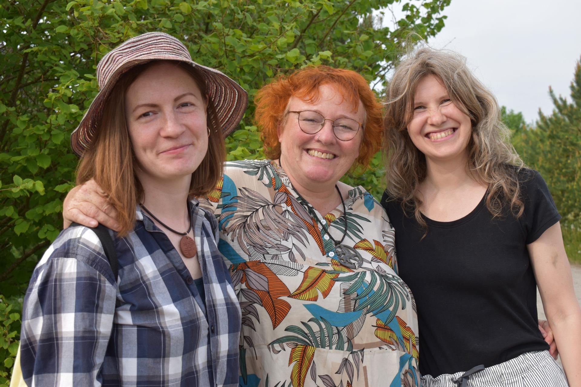 Camilla Nielsen-Englyst (center) is the the head of Denmark’s National Association of Ecovillages (LOS) and also lives at Hallingelille. She is one of the key organizers of the Green Road. 