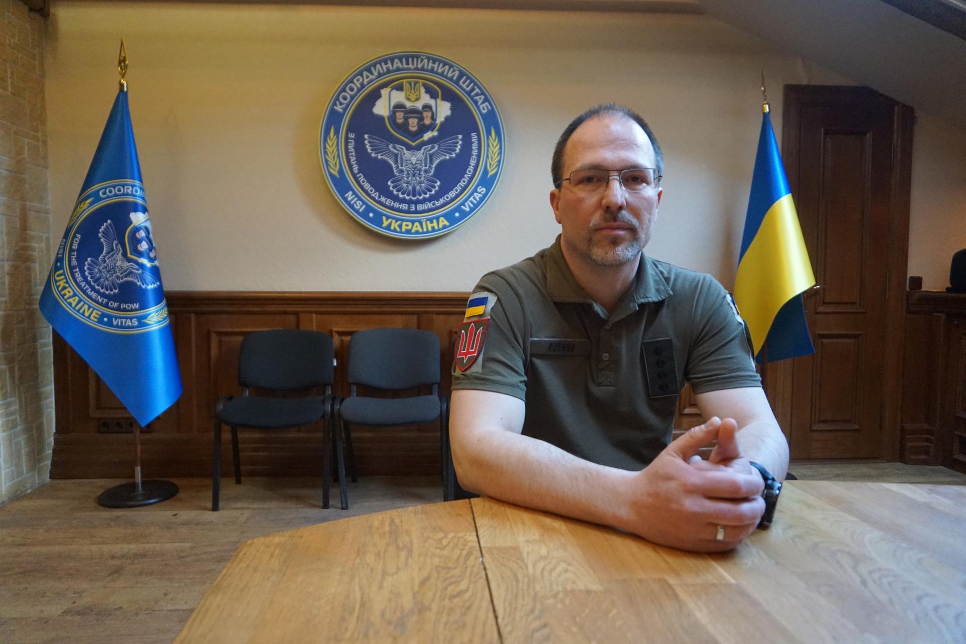 Petro Yatsenko is the spokesman for Ukraine’s Coordination Headquarters for Treatment of POWs.