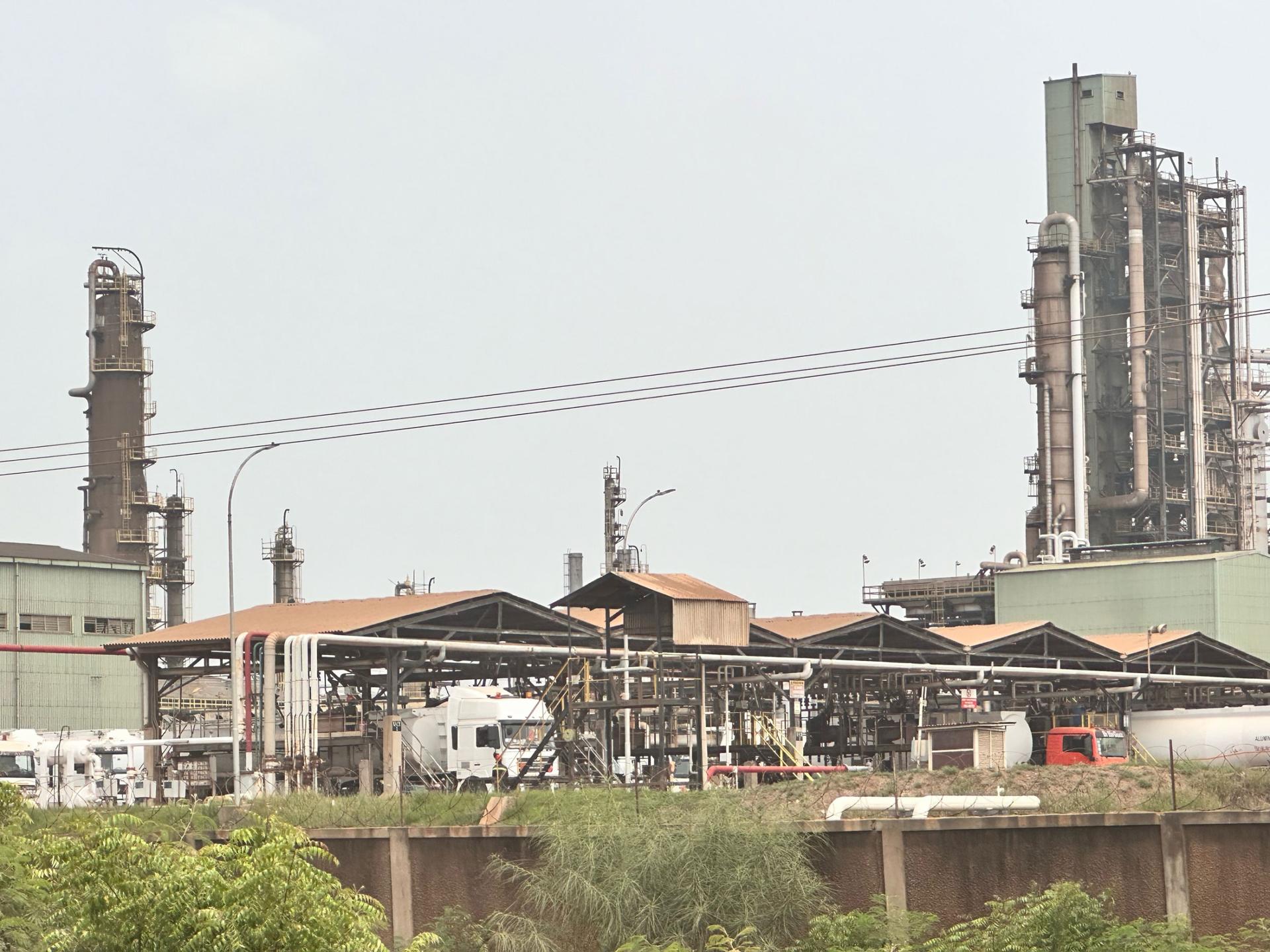 The industrial hub of Tema, Ghana, is home to steel processing, oil refinery, processing, aluminum industries, and more.