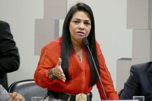 A photograph of politician Moema Gramacho. 