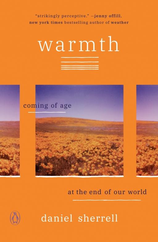 Orange cover a book called "Warmth"