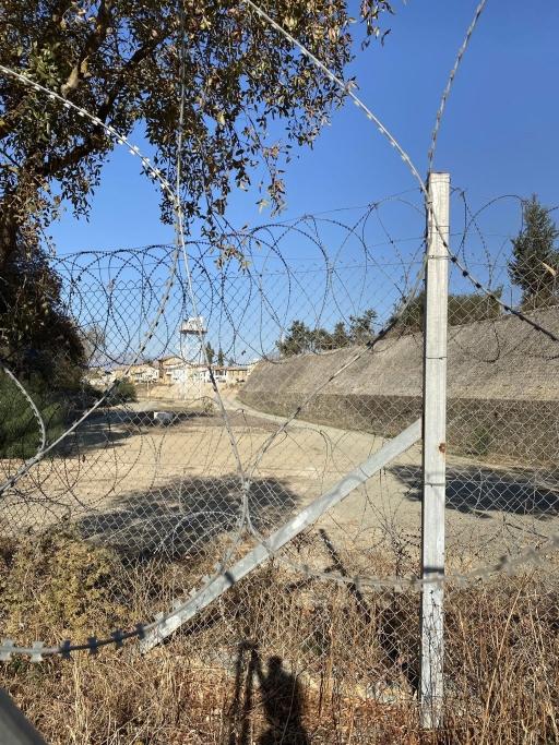 This is the buffer zone that divides north and south Cyprus where asylum-seekers have tried to cross and are now stranded. 