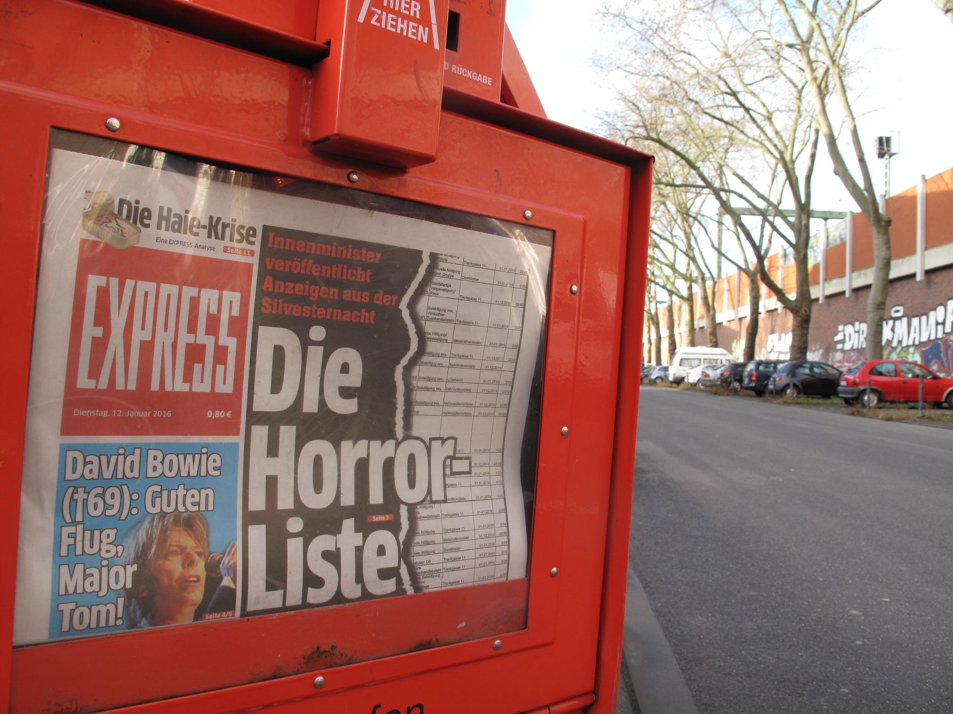 The German press has been filled with pages of sensational accounts of young women suffering at the hands of criminal migrants. On Tuesday, Cologne's Express newspaper led with 