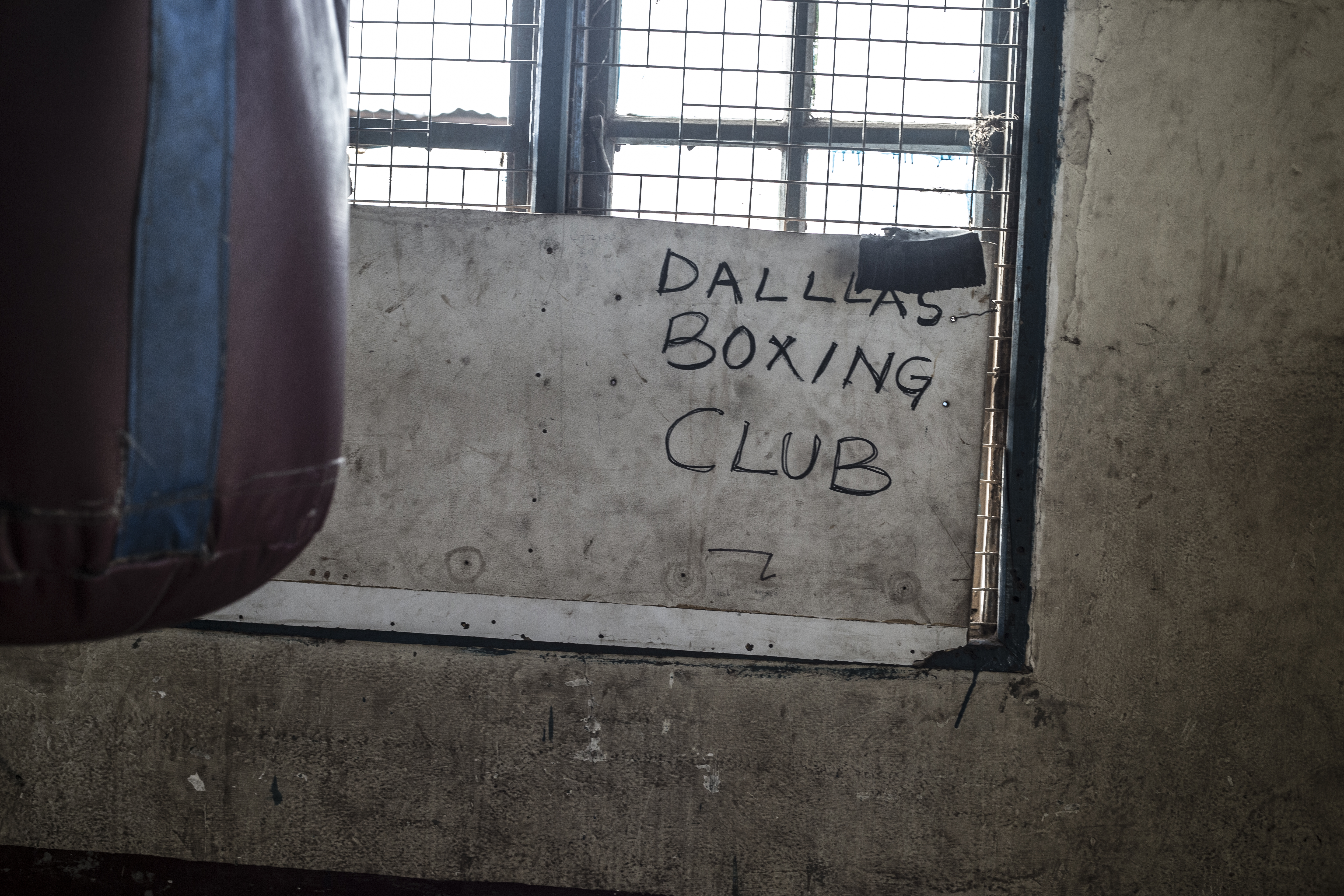 Sign at the Dallas Boxing Club