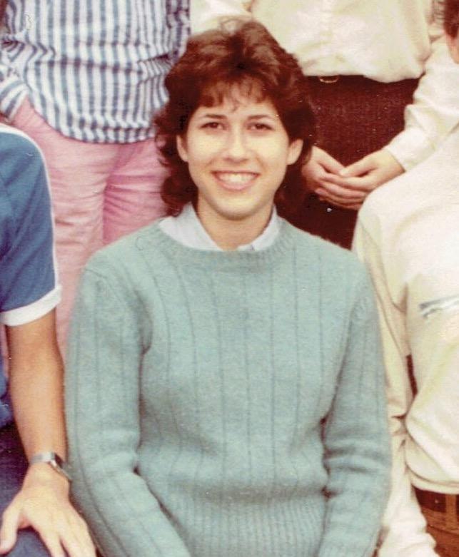 Carol Zall age 17. This is cropped from a group photo of 12th graders at the Charles E. Smith Jewish Day School of Greater Washington.