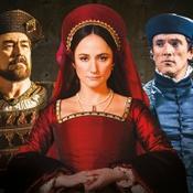 A detail of the poster for the stage adaptation of Wolf Hall