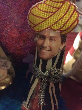 An attempt at a Lance Bass wise man for the nativity scene