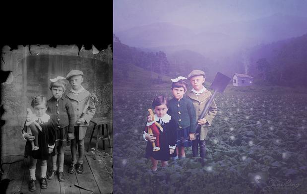 Left: Image from the Costic Ascinte Archive, Right: The Idea Farm by Jane Long