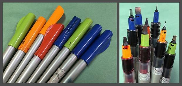 Pilot Parallel Pens, really amazing pens with refillable cartridges
