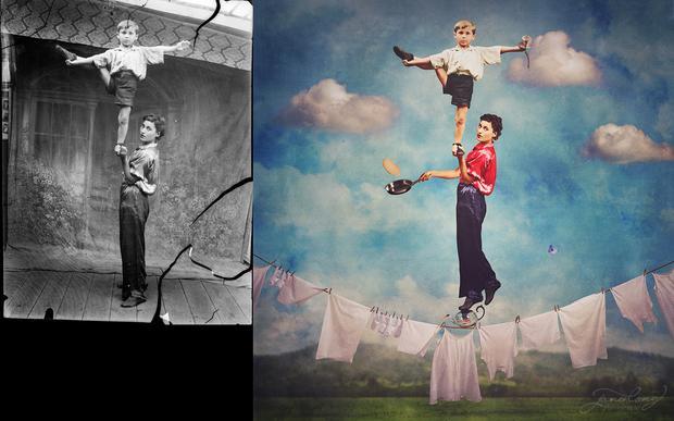 Left: Circari by Costic Acsinte, Right: The Juggling Act by Jane Long