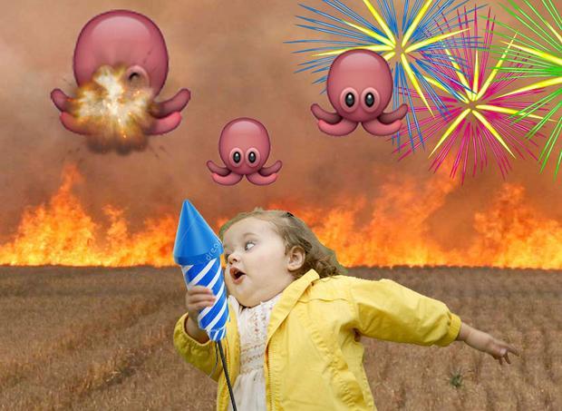 'I was running in a field of flames, chased by flying octopus. I was really scared and my only weapon was fireworks.' Margaux,01.17.2014