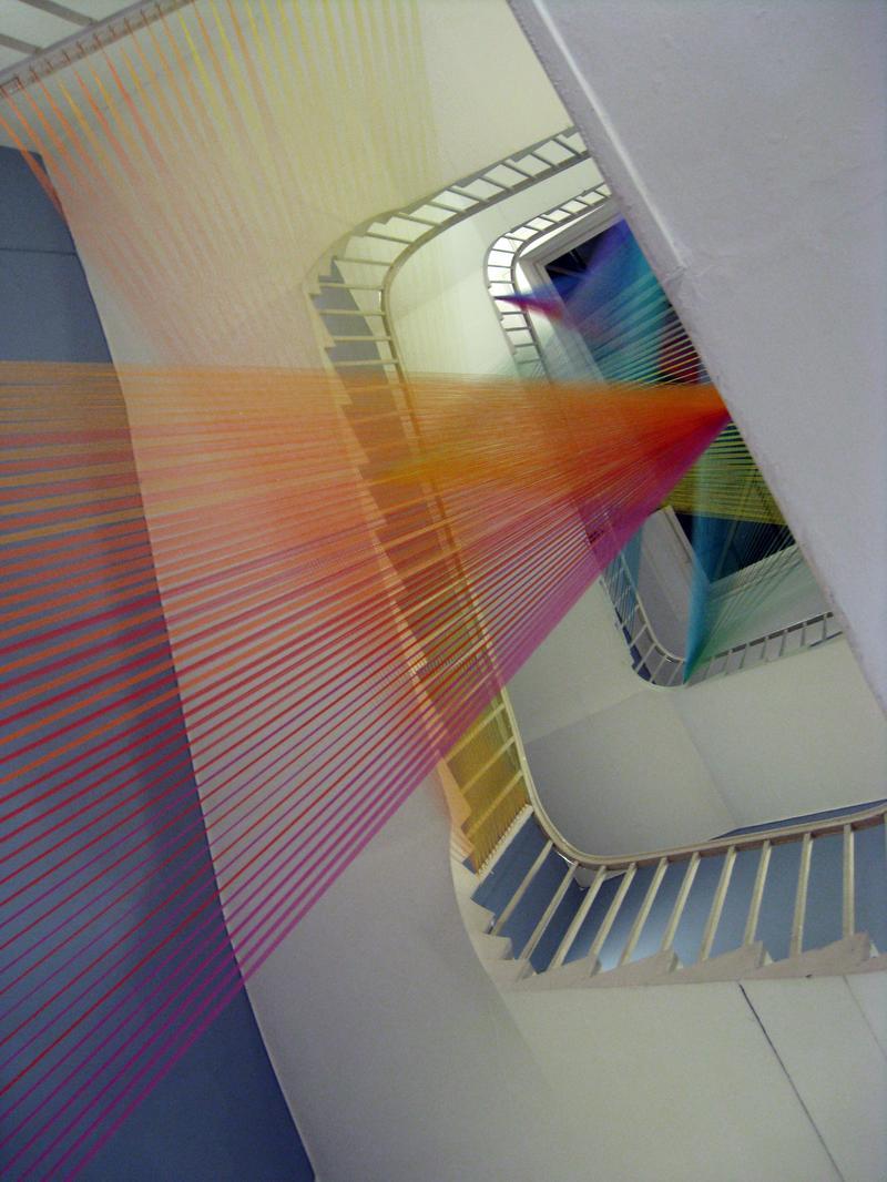 'Plexus No. 11,' 2011, Site specific installation at the Courtauld Institute for East Wing X