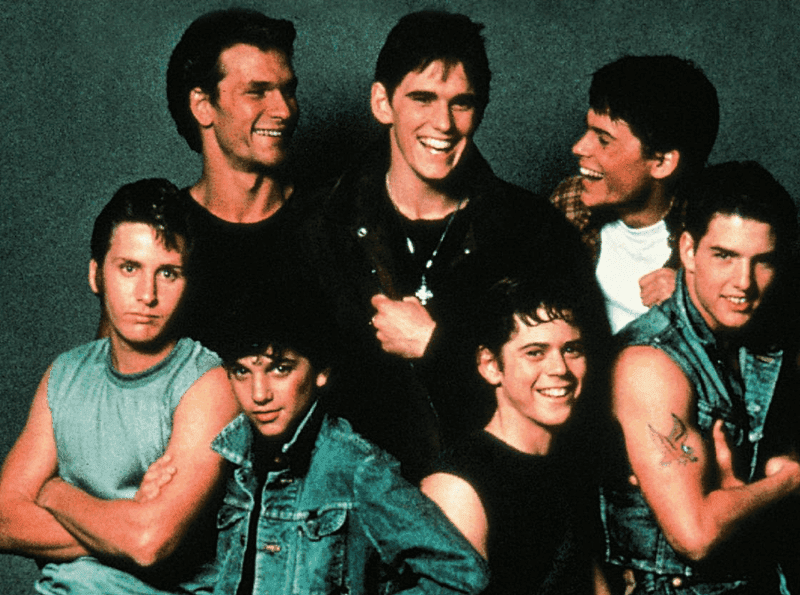 The cast of The Outsiders