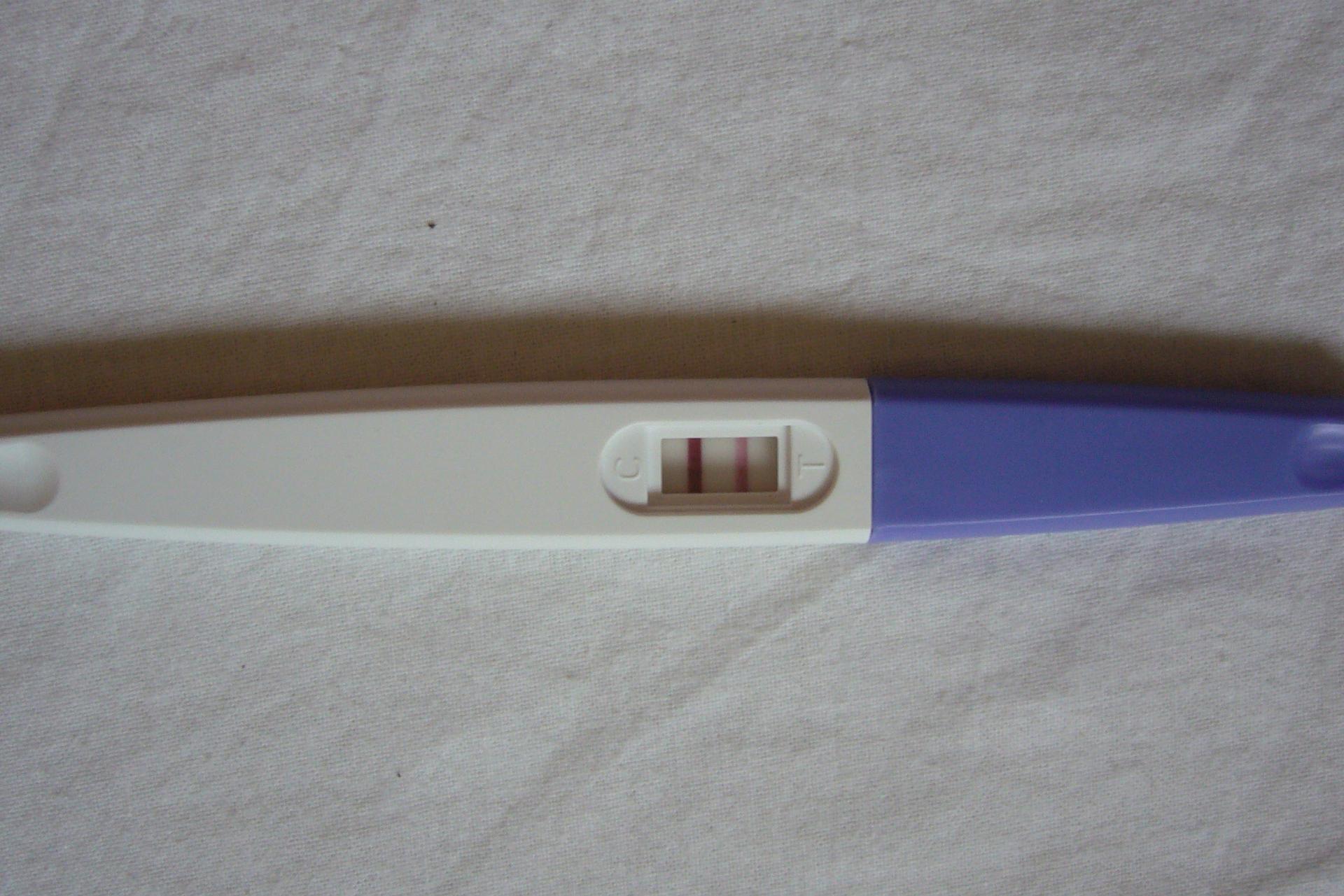 Test de embarazo positivo real